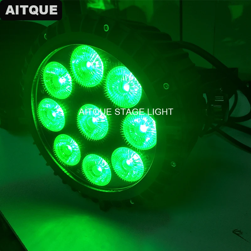 Conduziu a Luz do Par 12 Lote Boate Levou Holofotes Par 9×15 w Rgbwa Par Levou Plana 15 w Latas Par Led Plana Ip65