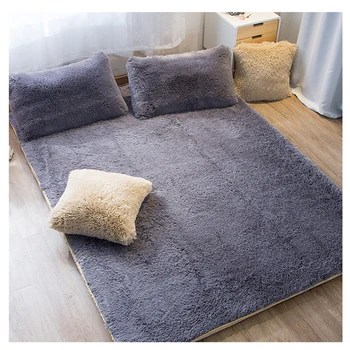 

2018 Foldable Plush Mattress Thickening Coral velvet Tatami Soft Super Warm Fleece Cushion Dormitory Hotel Winter Bed Mat