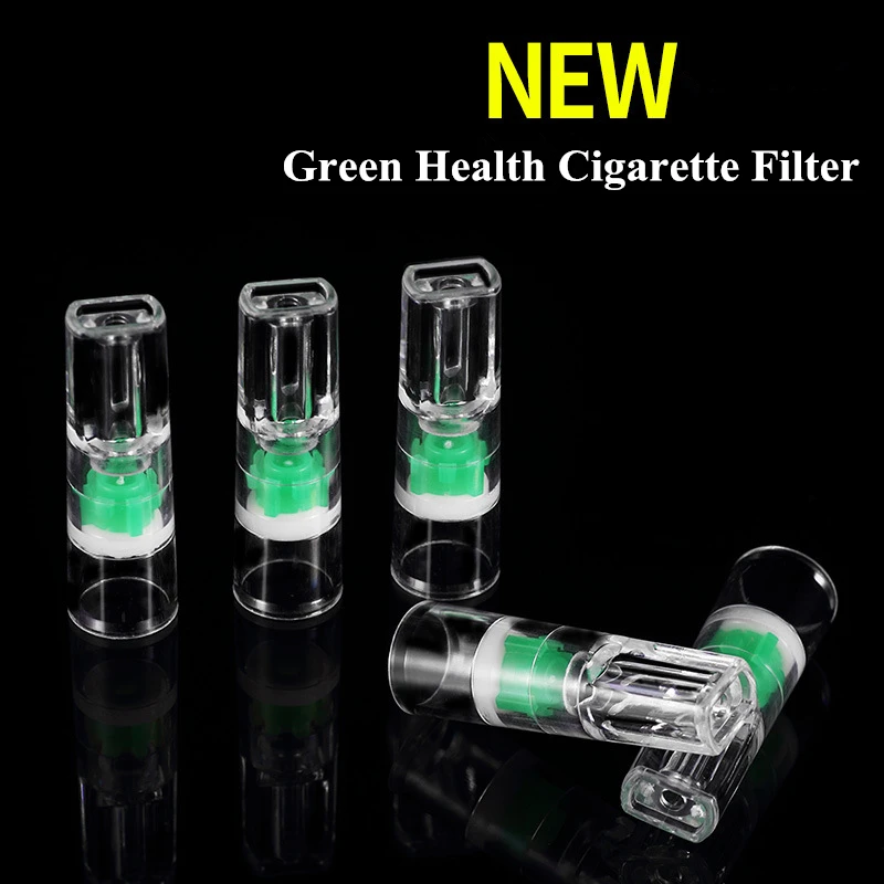100 шт./лот новый обновленный одноразовый держатель для сигарет Green Health наконечник