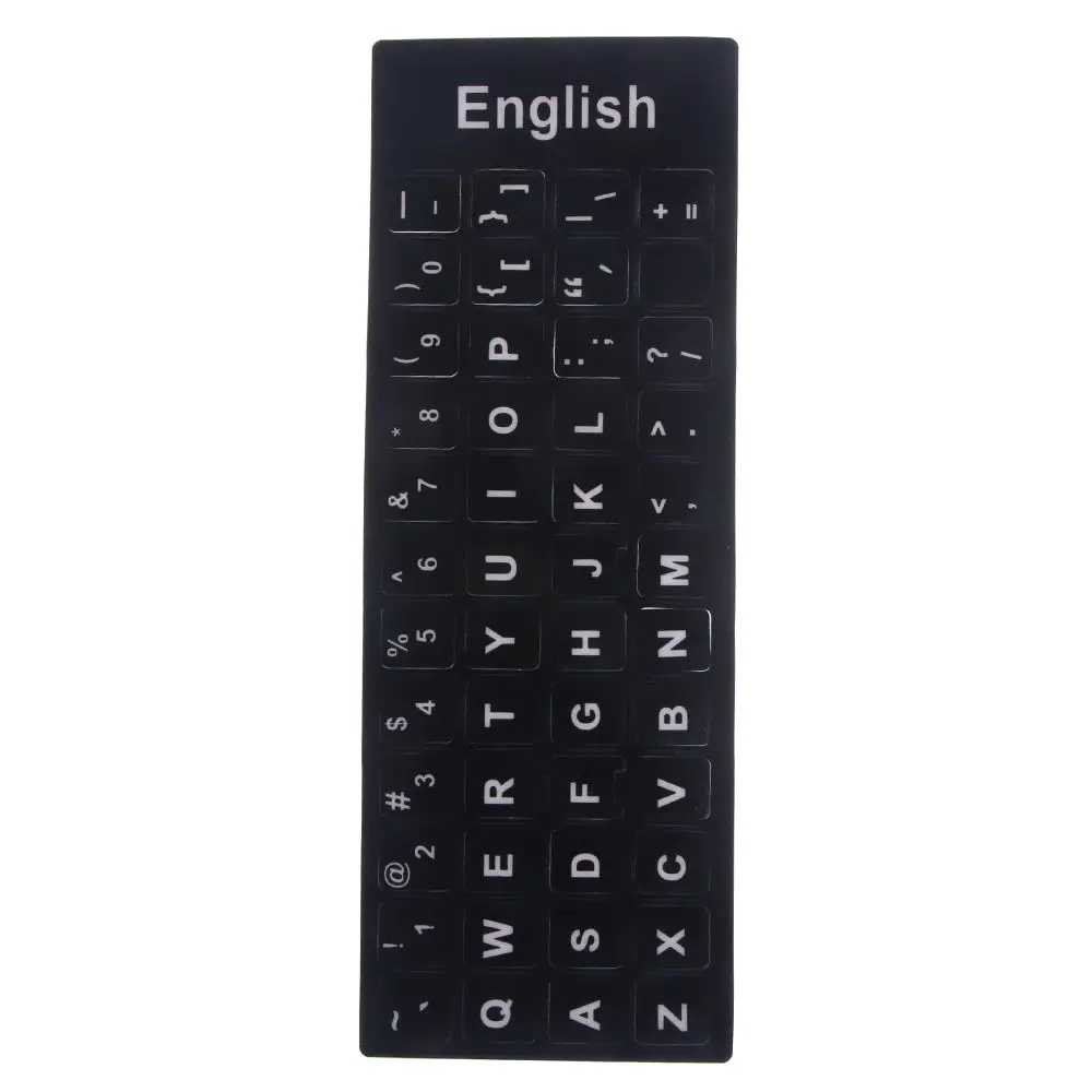 

Standard english Language Keyboard Stickers Layout with Button Letters Alphabet for Computer Keyboard Protective Film