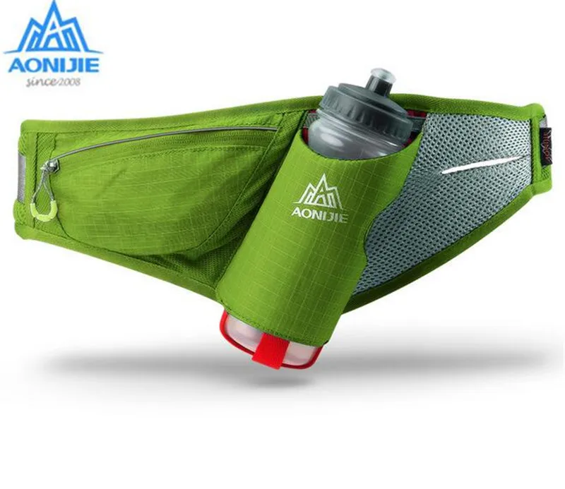 AONIJIE Marathon Running Holder Belt Reflective Running Sports Bags Running Free Running Accessories Nylon Waist Pack 