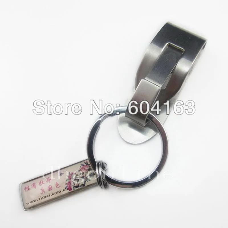 

3 PCS KEY HOLDER Keychain Belt Stainless steel key ring
