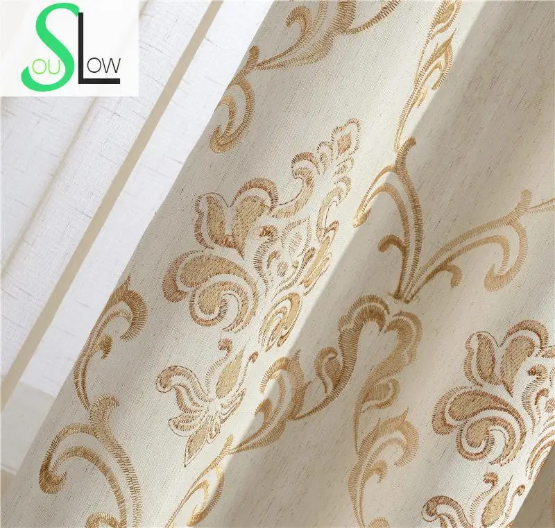 Slow Soul algodón bordado Cortina de tela Cortinas para sala Cortinas Cortina cocina dormitorio ventana bebé Cortinas romanas Slow Soul algodón bordado Cortina de tela Cortinas para sala Cortinas Cortina cocina dormitorio ventana bebé Cortinas romanas