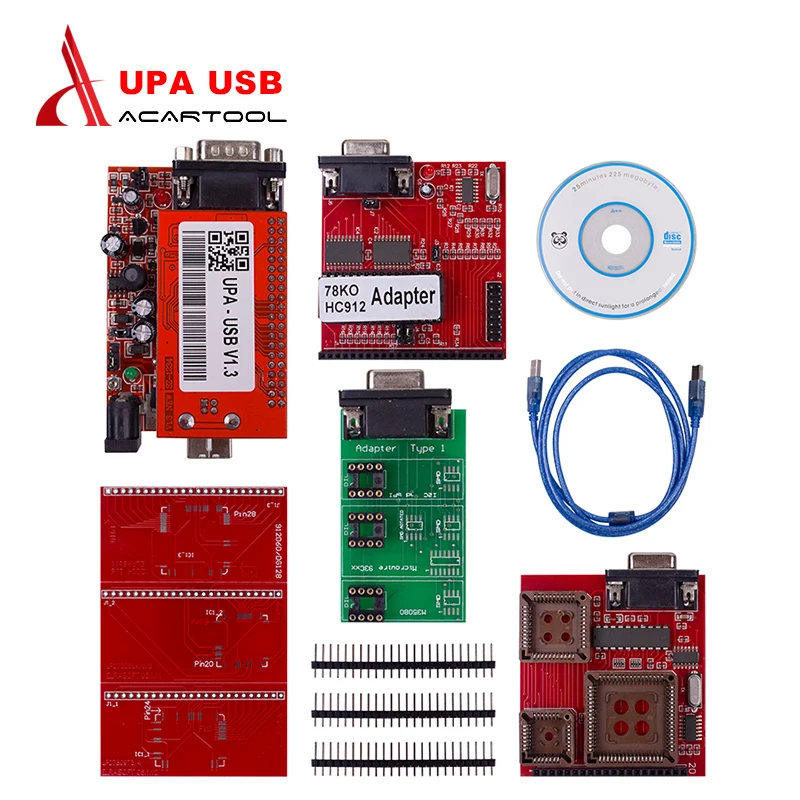 Высокое качество UPA USB программатор V1.3 UPA USB Полные Адаптеры UPA ECU чип тюнинг UPA-USB последовательный программатор OBD2 диагностический инструмент