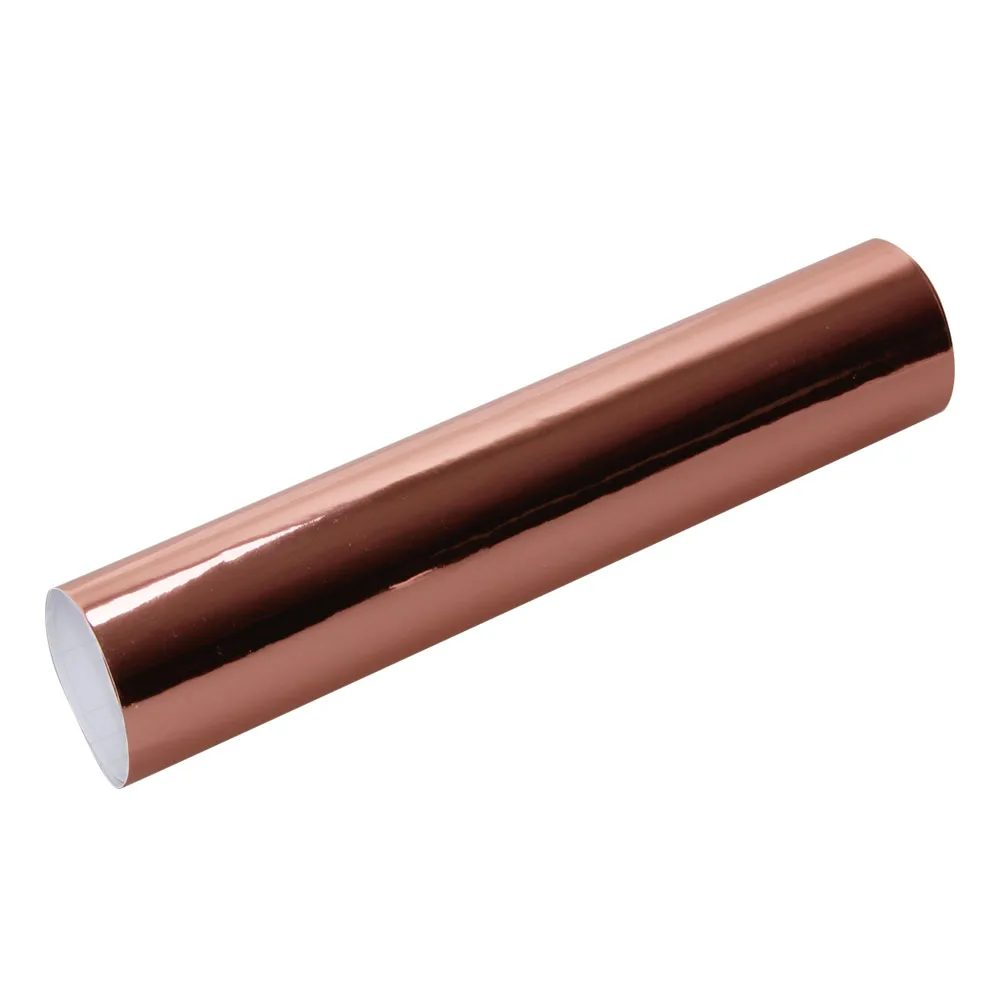 

Premium Chrome stretchable chrome vinyl car wrap sticker with bubble free 5 x 65ft Rose Gold , Black, Red Sticker Best quality