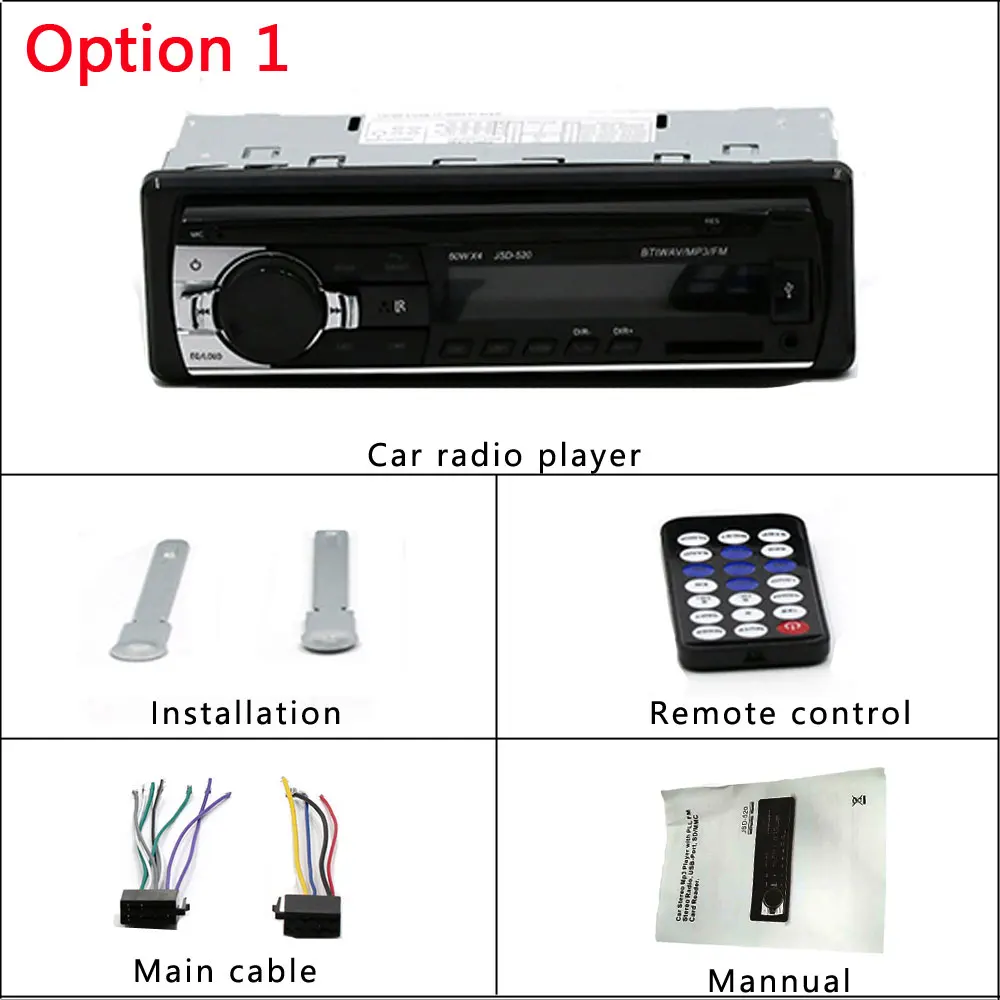 Podofo 1din Автомагнитола 12 В Автомагнитола Bluetooth автомобильный стерео плеер AUX-IN MP3 FM/USB In-Dash автомобильный аудио пульт дистанционного управления зарядное устройство для телефона