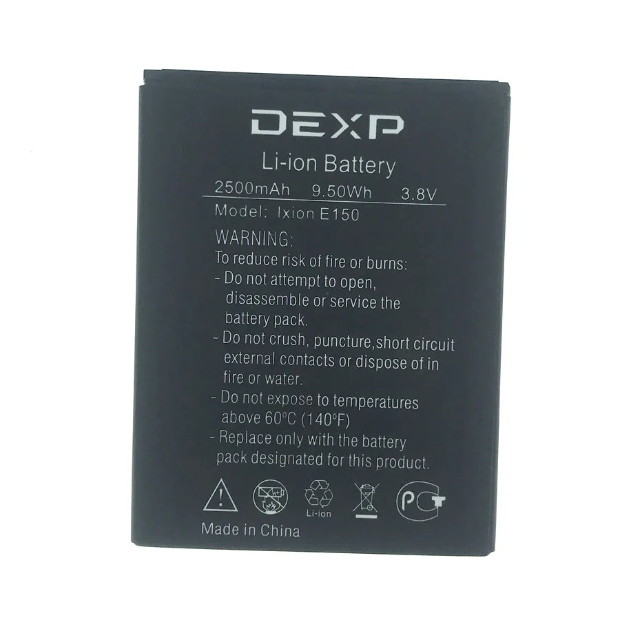100% новый аккумулятор Ixion E150 2500 мАч для DEXP мобильного телефона + номер
