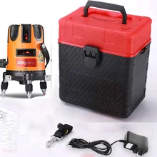 360 градусов самонивелирующийся поворотный Горизонтальный Вертикальный красный лазерный уровень перекрестная Лазерная линия+ Лазерные указатели