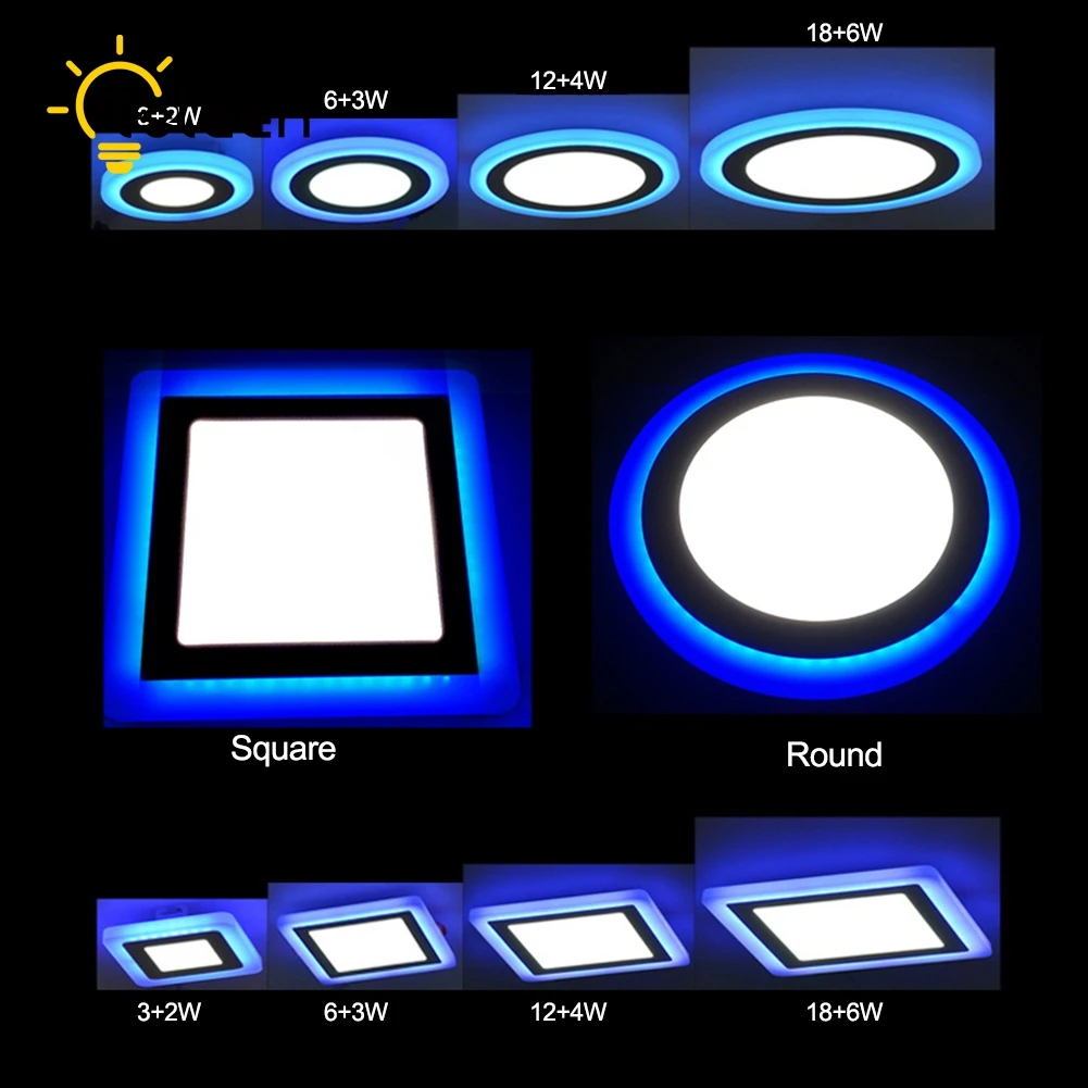 

Square Recessed Ceiling Lights for Living Room lights LED Modern AC 85-265V 220V Ceiling Surface LED Cheap SMD2835