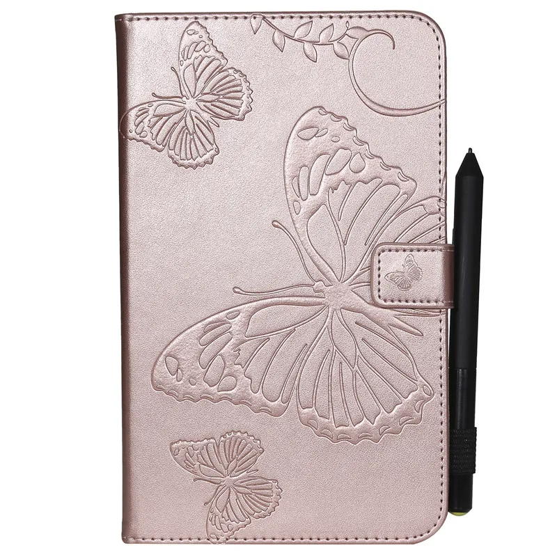 Wekays For Samsung Tab A 8.0 SM-T380 Cartoon Butterfly Leather Funda Case For Samsung Galaxy Tab A 8.0 2017 T380 T385 Cover Case