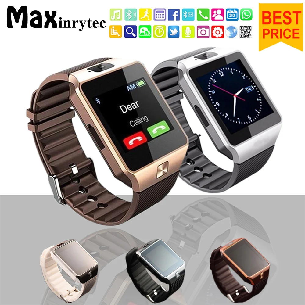 Bluetooth Smart Watch DZ09 Android font b Phone b font TF Sim Card Camera Men Women