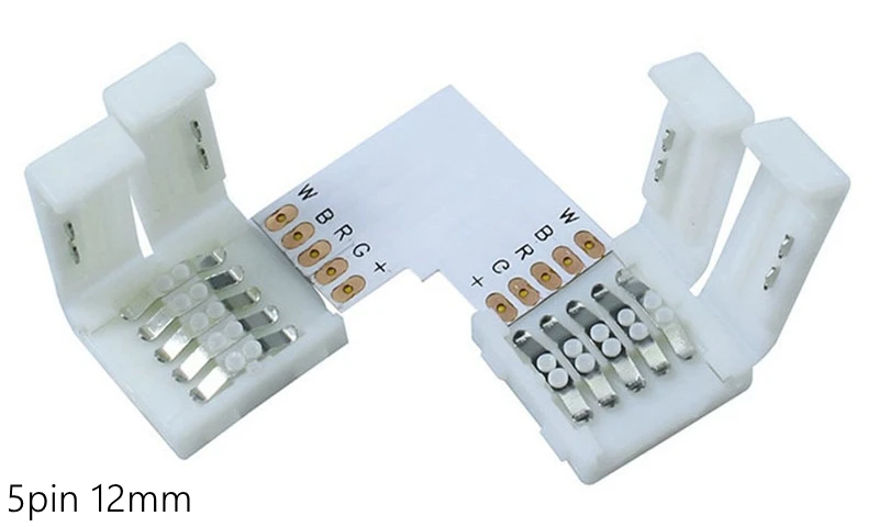 5 шт./лот 2 pin/4 pin/5 Pin L форма пайки светодиодный разъем для подключения угловой правый угол 8 мм/10 мм/12 мм 5050/3528 полосы