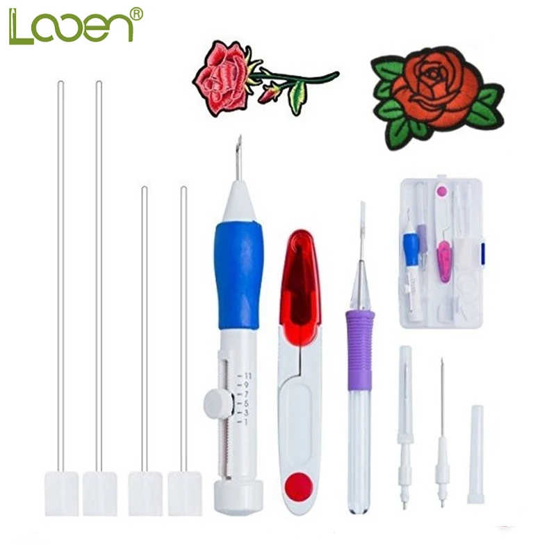 Aliexpresscom  buy looen brand magic embroidery pen punch tool kit
