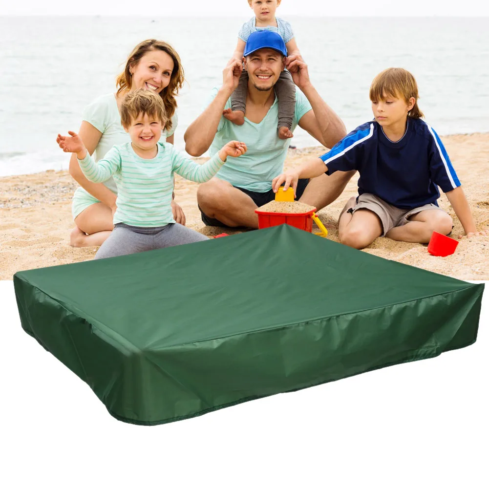 95 UV Protection Dustproof Waterproof systematiw Green Sandbox Covers with Drawstring as Sandpit Cover Pool Cover 