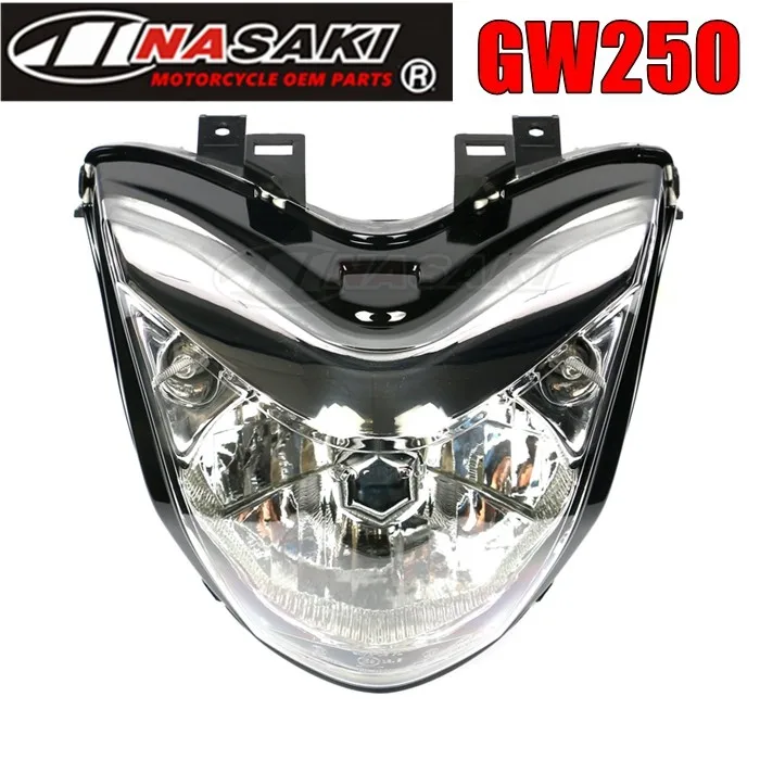 

Free shipping Haojue For Suzuki GW250 front headlight assembly lights Motorcycle Accessories