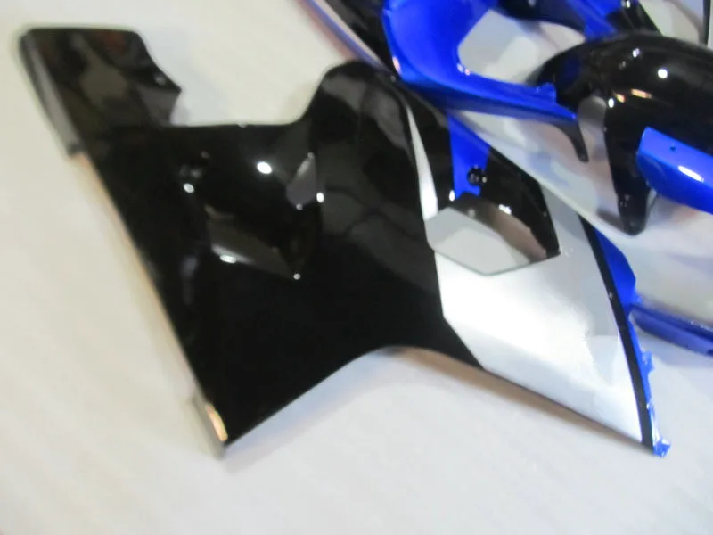 Мотоцикл обтекатель комплект для SUZUKI GSXR600 750 K4 04 05 R 600 GSXR750 2004 2005 из АБС-пластика, синего и серебряного цвета черный Обтекатели+ подарки SG40
