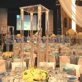60 см высотой Хрустальный цветок стенд свадебный стол центральный Свадебные украшения 10 шт./лот