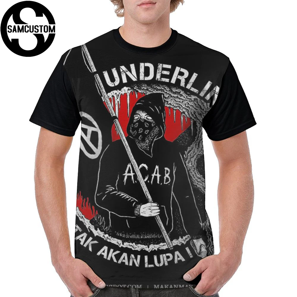 

SAMCUSTOM Men T full printing acab Mystery man 3D custom creative casual spring, summer and autumn men's short sleeve T-shirt