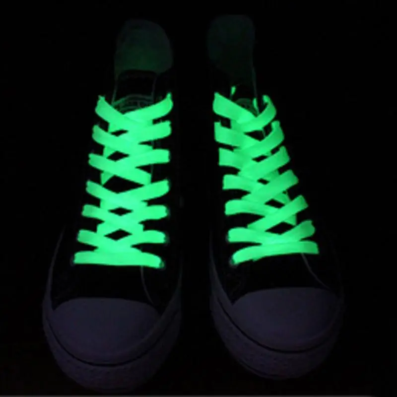 Luminous LED Shoelaces Fashion Light Up Green Casual Sneaker Shoe Laces