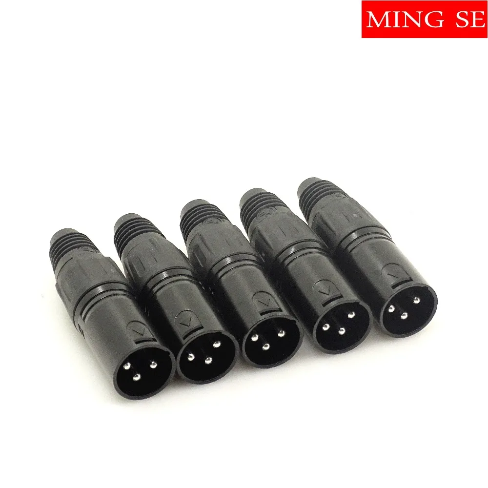 5 комплектов 3 контактный XLR Сделано в Китае металлический разъем для DMX кабель