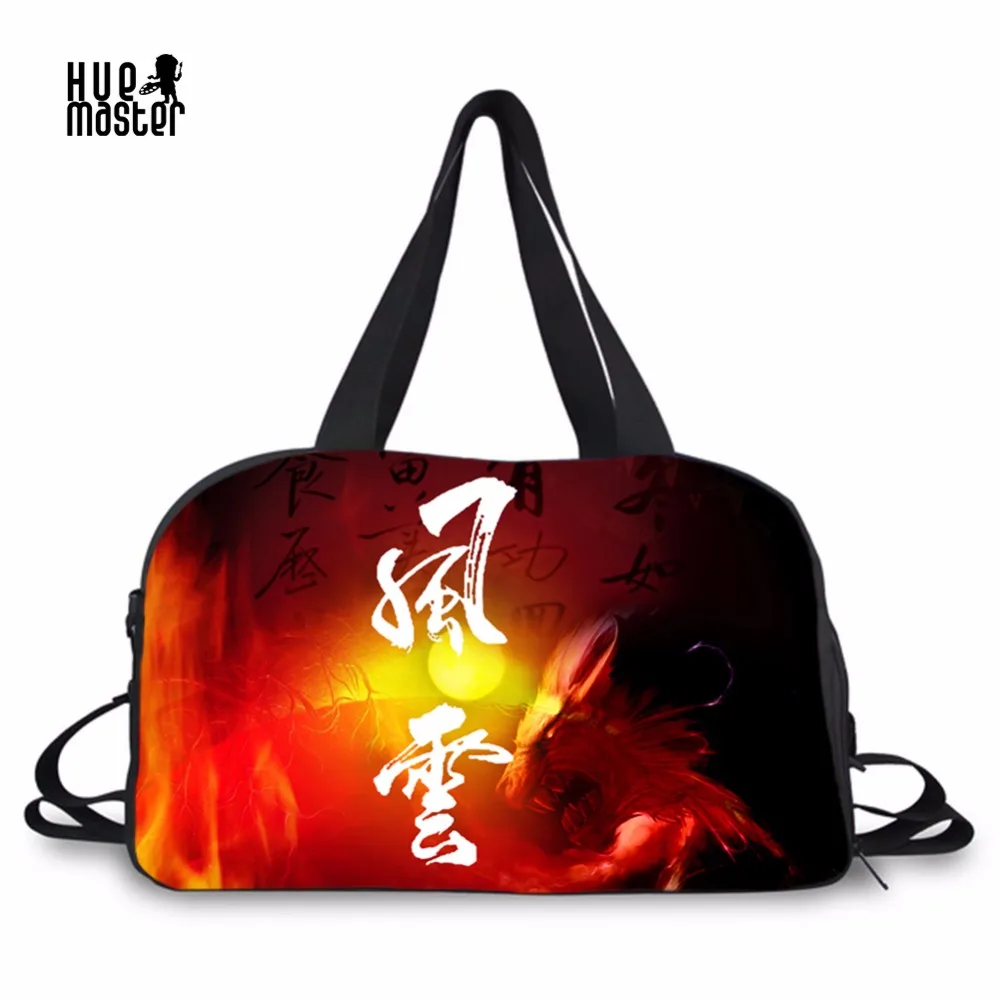 HUEMASTER Travel Bags Hand Luggage Chinese Style Printing Bag Luggage High Capacity Portable