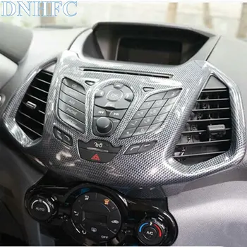 

DNHFC Car carbon fiber design three-dimensional stickers in the console panel For Ford Ecosport 2013