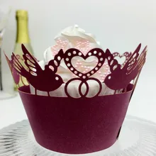 Бумажная упаковка с краями торта 100 шт./компл., праздничная обертка для кексов, музыкальная нотка, дизайн печенья, окружающий 6Z