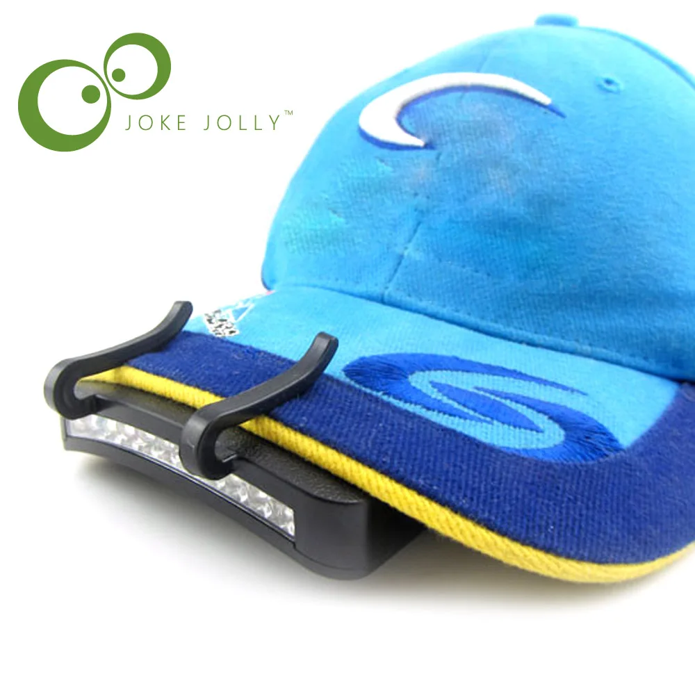 Outdoor Camping Light 11 LED Clip On Caplight White Light Lamp Cycling