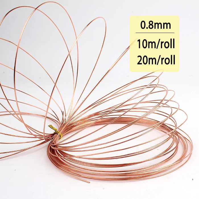 0.8mm Copper Craft Wire Unplated 6m Coil Accessory DIY Jewellery Making Crafts