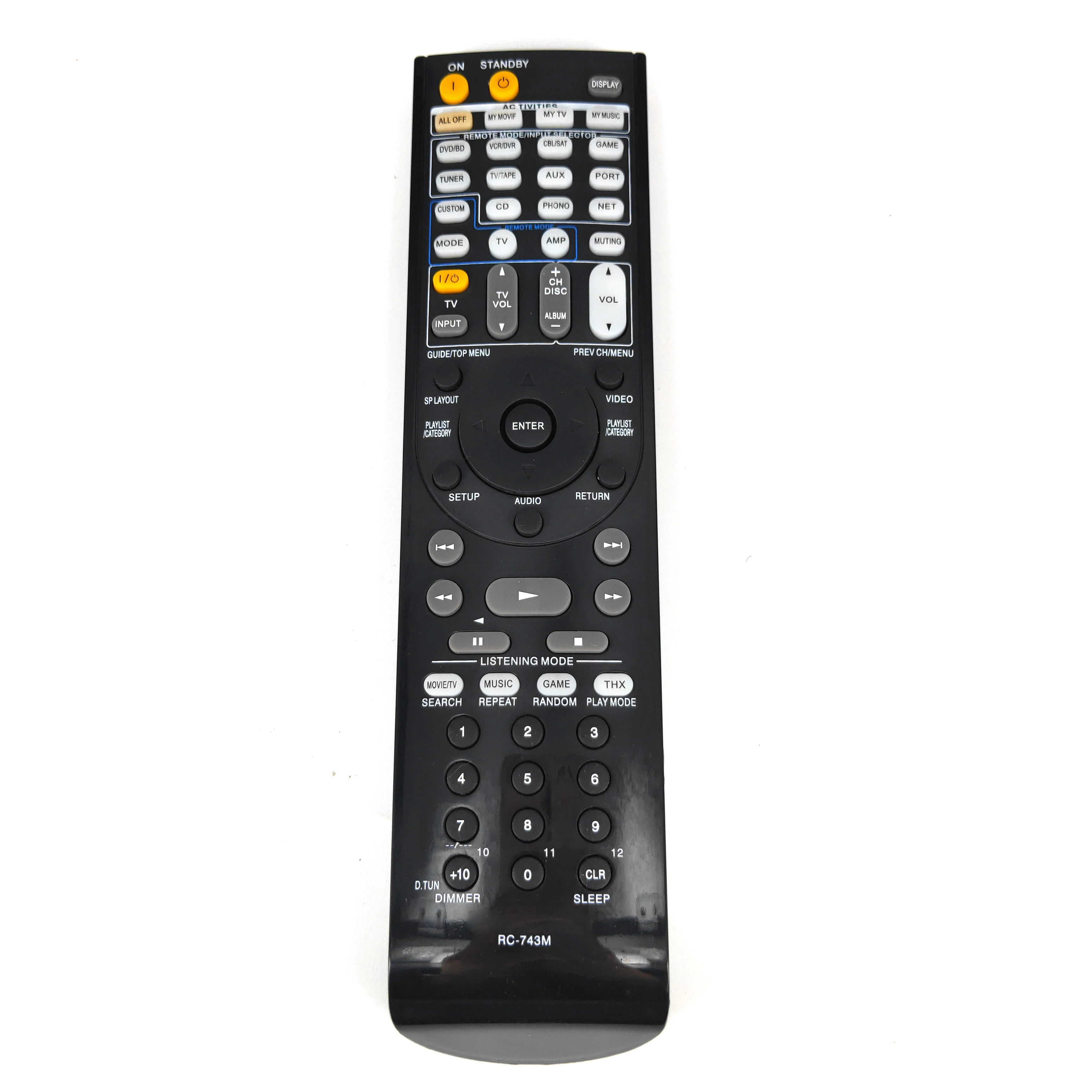 

New Replacement for ONKYO RC-743M A/V Receiver Remote Control Fernbedienung
