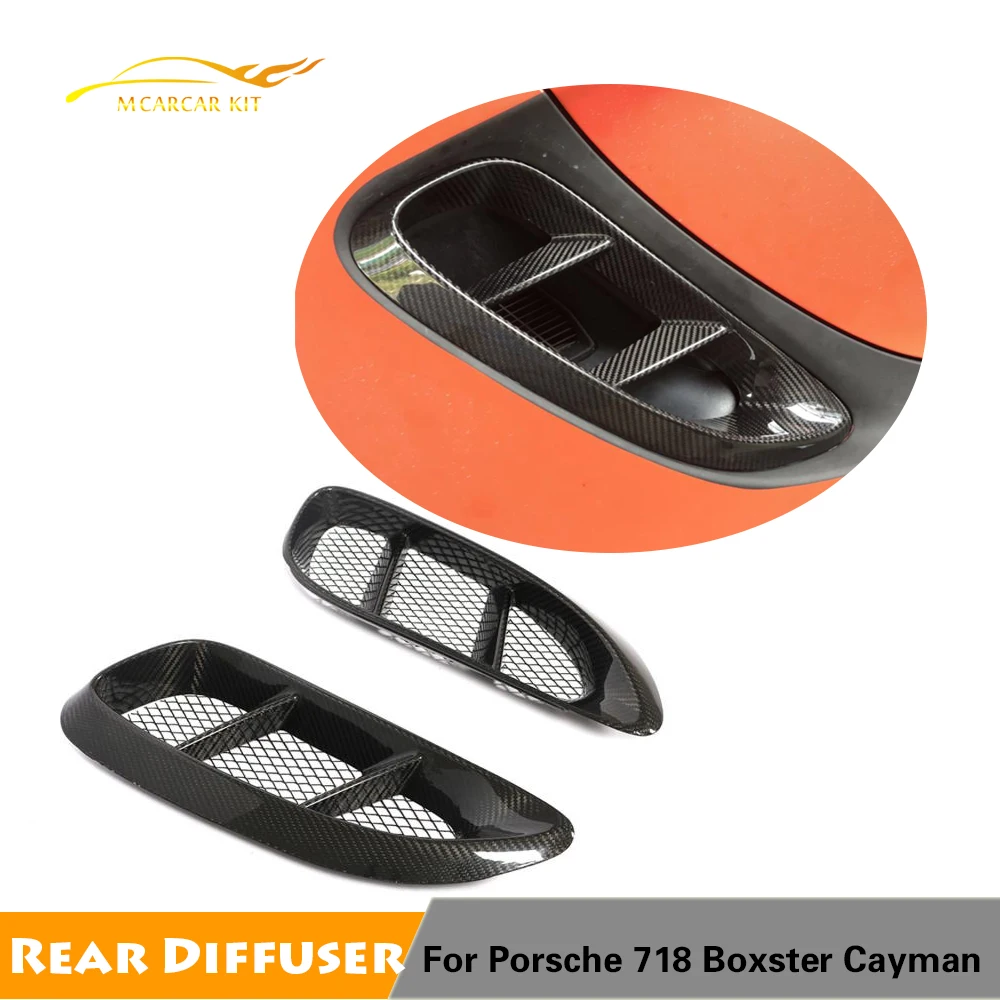 

For Porsche 718 Coupe Convertible 2016 - 2018 Decoration Carbon Fiber Decoration Front Fender Trim Air Vent