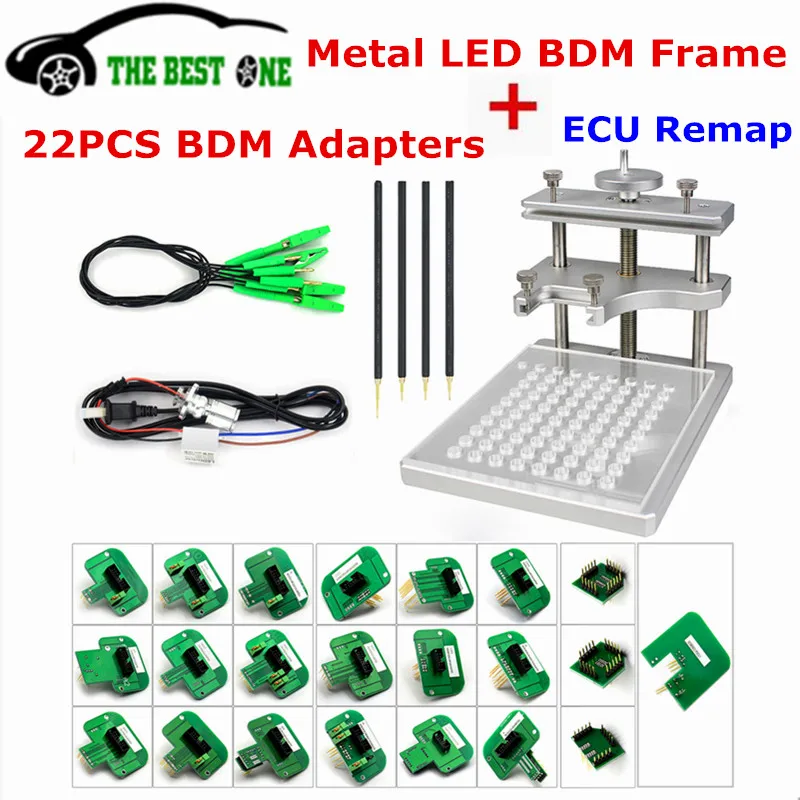 Цена по прейскуранту завода светодиодный BDM Рамка из нержавеющей стали 2в1+ BDM зонд 22 шт. адаптер ECU чип тюнинг Remap для KTAG KESS V2 FGTECH