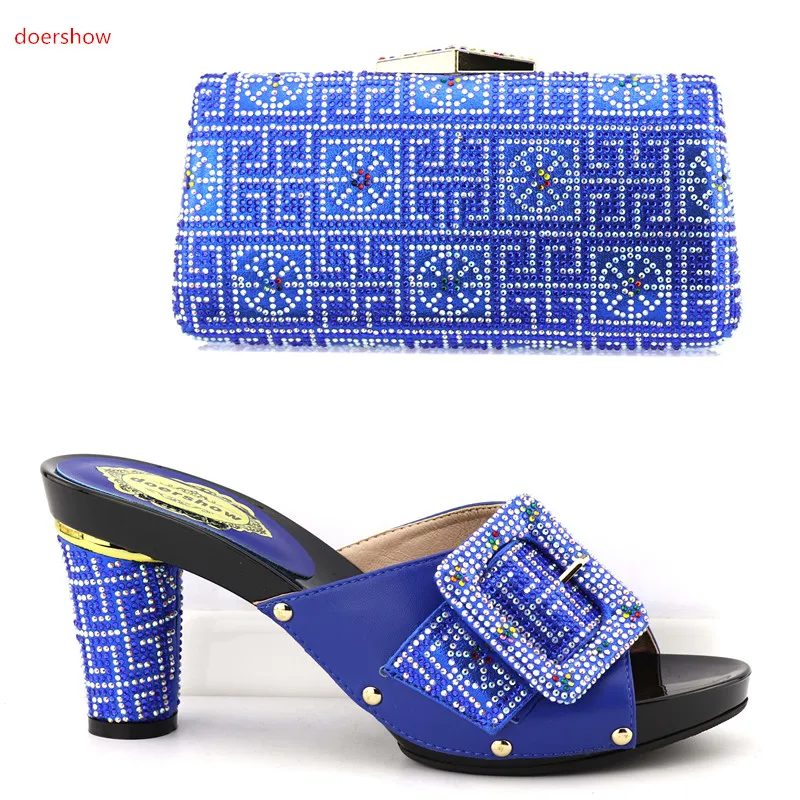 

doershow newest Italy shoes and bag set to match African shoes with matching bag for dress wedding party free shipping OP1-24