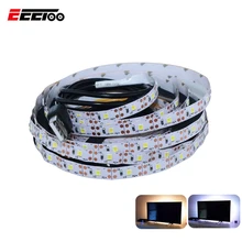 Светодиодная подсветка под шкаф лампа белый/теплый белый Светодиодные ленты 60 светодиодный s/М гибкий светодиодный лента Кухня шкаф светильник 5В USB Порты и разъёмы ТВ Подсветка