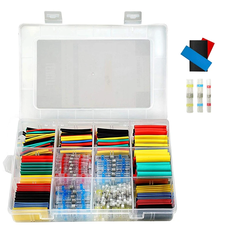 

448Pcs Solder Seal Wire Connectors Waterproof & Heat Shrink Tubing Butt Connectors And Shrink Tubes All In One Electrical,Boat