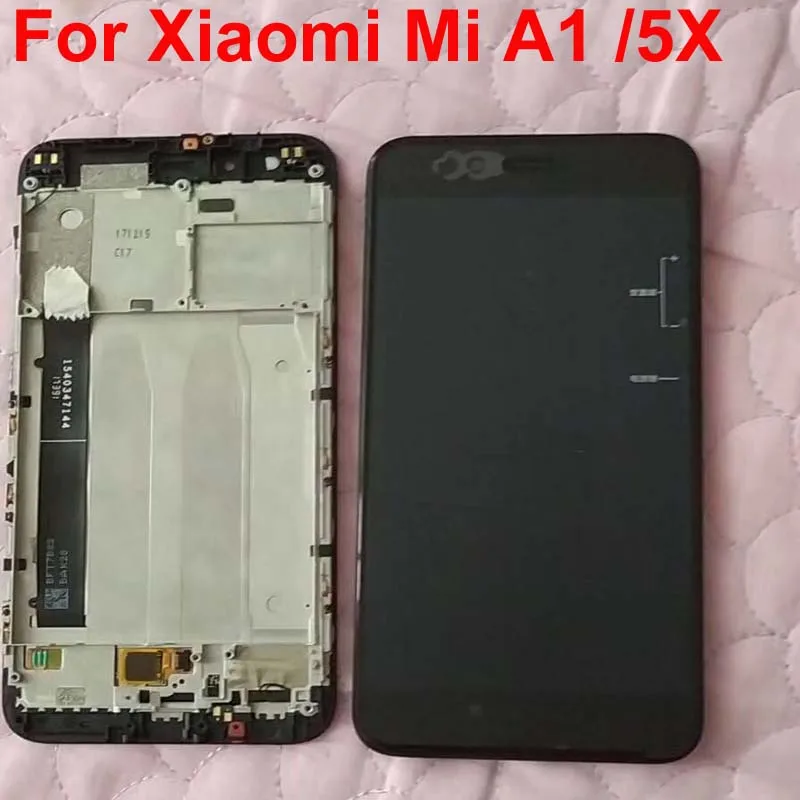 

100% Original For 5.5" Xiaomi Mi A1 MiA1 LCD Screen Display+Touch Screen Digitizer Frame For Xiaomi 5X Mi 5X Mi5X LCD Display