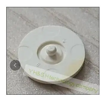 [VK] RAFI Кнопка крышка RACON 8/12 переключатель Крышка резиновая пробка 5.46.168.050/0209 высота 4,7 мм белый