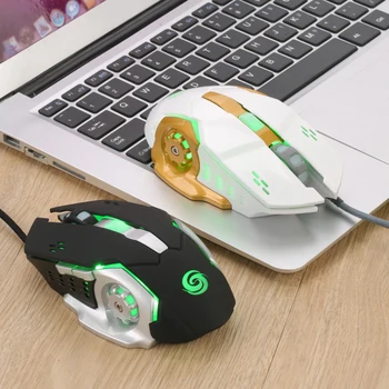 

New 3200DPI 6 Buttons 7 colors LED Optical USB Wired Mouse Gamer Mice computer mause mouse Gaming Mouse For Pro Gamer