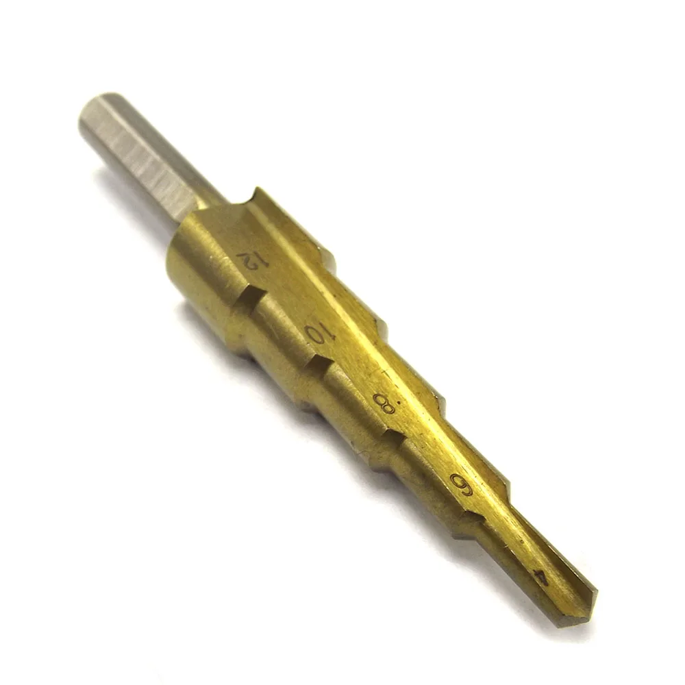 3PCS Professional Pagoda Drill Bit Quality Perforator HSS Titanium Coated Straight Flute Stepped Drill Bits 4-32mm 4-20mm 4-12mm 3PCS Professional Pagoda Drill Bit Quality Perforator HSS Titanium Coated Straight Flute Stepped Drill Bits 4-32mm 4-20mm 4-12mm