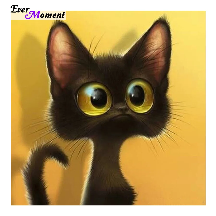 

100% DIY 5D Diamond Mosaic Cartoon Cats Handmade Diamond Painting Kits Diamond Embroidery Patterns Rhinestones Arts ASF011