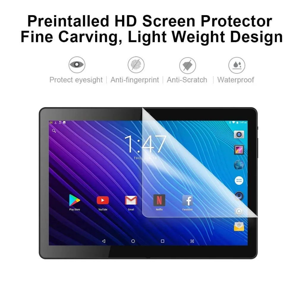  2019 Global Version 10 Inch tablet Octa Core 6+64 GB 4G FDD LTE 1280*800 IPS Dual SIM Card Wifi GPS