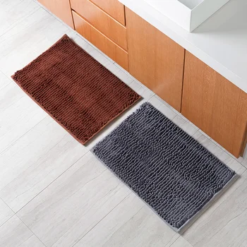 

Chenille Carpet Bathroom Doorway Non-slip Mat Household Bedroom Hall Carpet Water Absorption Entering Door Foot Pad