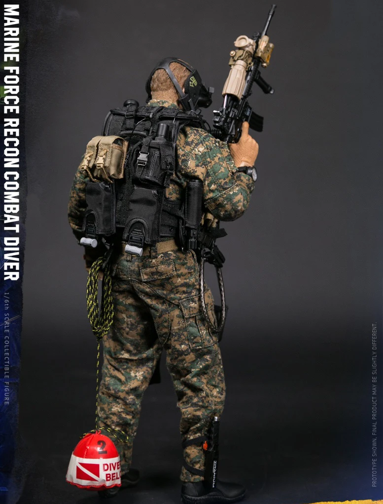 78055 1/6 USMC морская сила RECON COMBAT DIVER WOODLAND MARPAT камуфляжная версия модели для фанатов Коллекционные фигурки