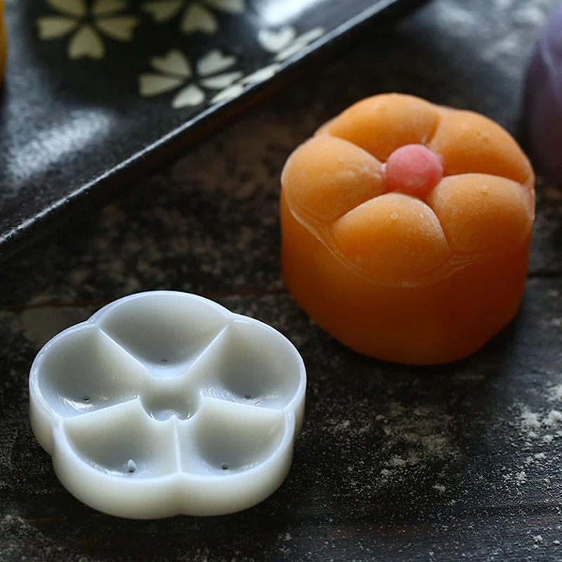 JX-LCLYL DIY 50g Moon Cake Mold W/6 Stamps Mid Autumn Festival Decoration Press