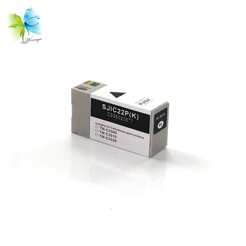 Winnerjet 10 комплектов 4 цвета 30 мл SJIC22P Совместимый картридж для принтера Epson TM C3500 C3510