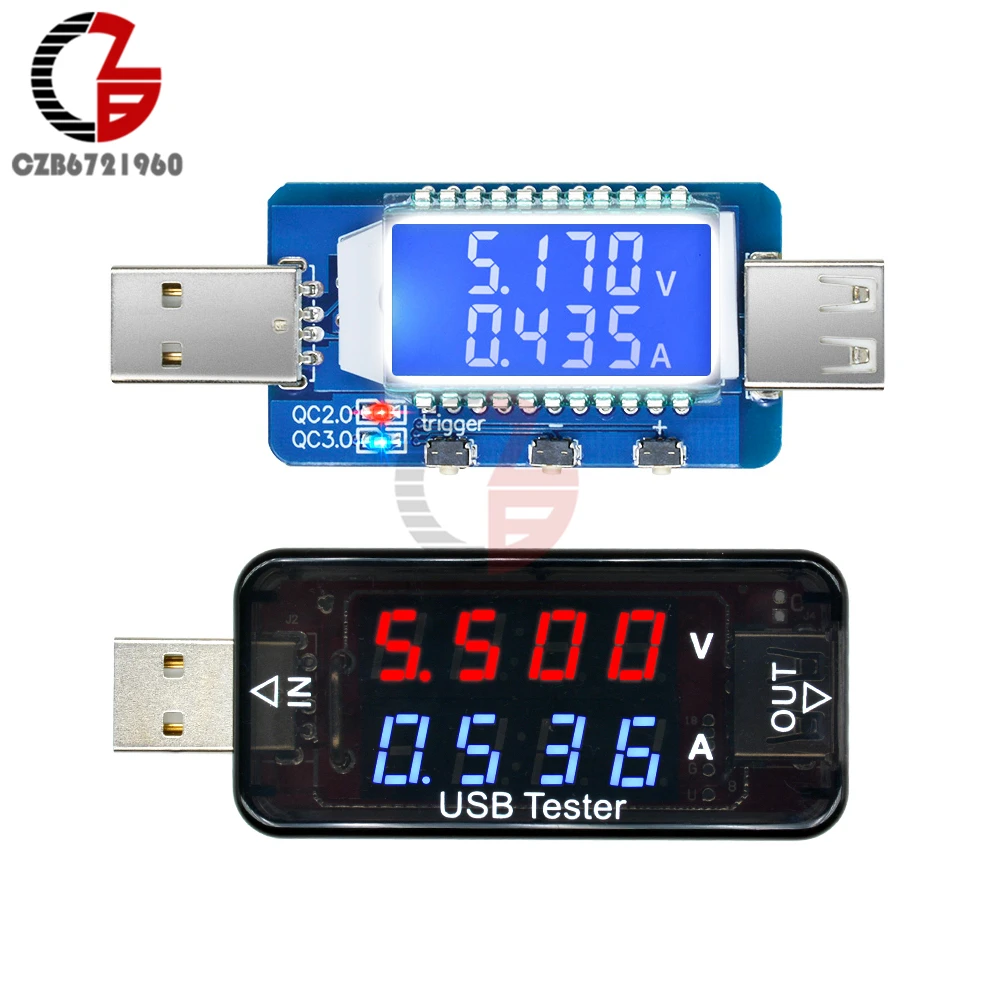 QC3.0 QC2.0 USB тестер цифровой вольтметр Амперметр умный триггер напряжение измеритель тока детектор монитор для автомобиля мобильный Банк питания|Измерители напряжения| | АлиЭкспресс