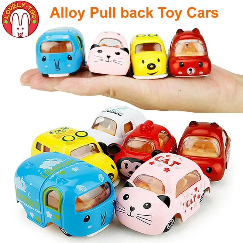 6pc Mini Small Cars Vehicles Toys Alloy Model Diecast Pull Back Gifts 