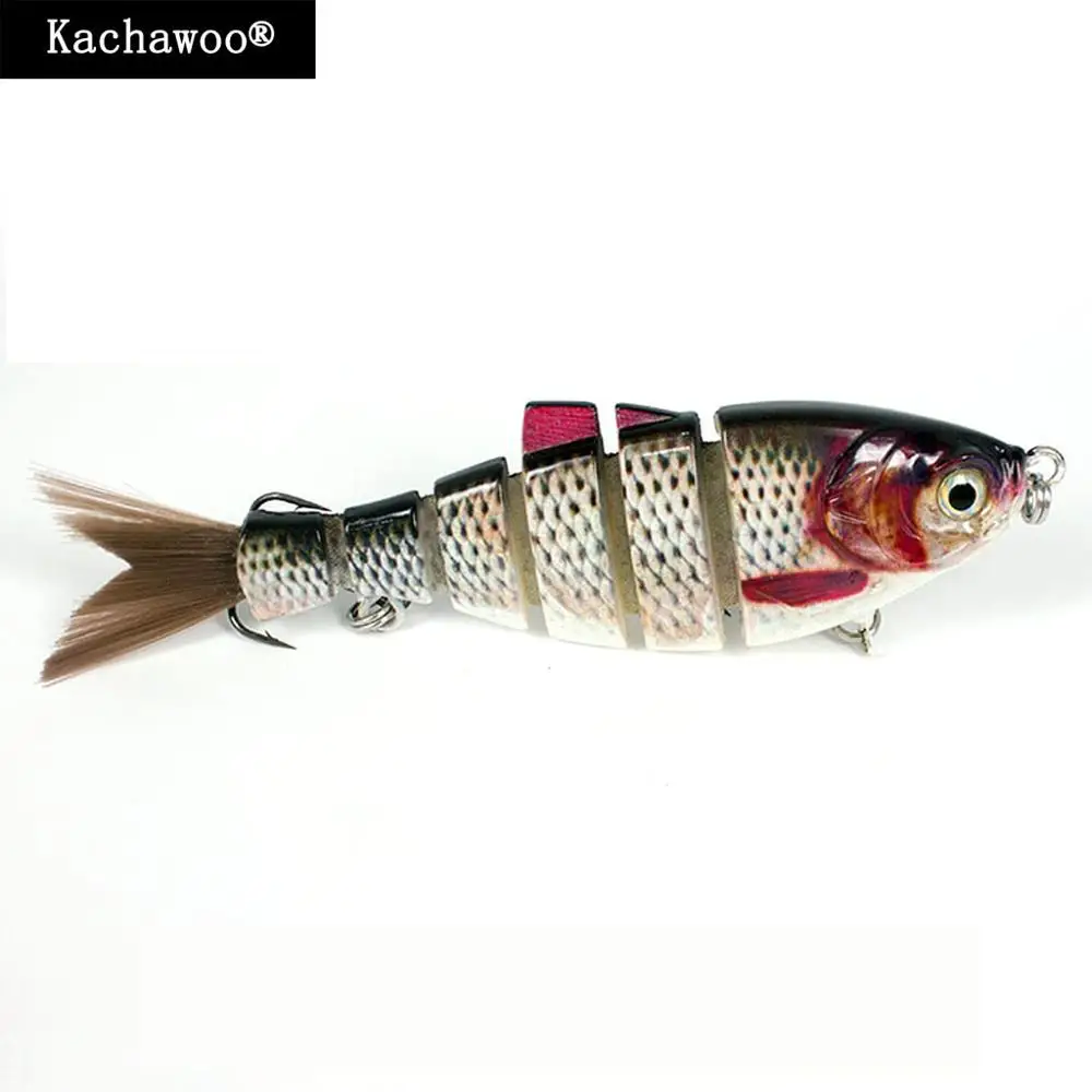 

Shad Hard Fishing Lure Hair Tail 6 inch 68g Multi Jointed Wobblers 6-segement Fishing Bait Vib Sinking Lifelike River Swimbait