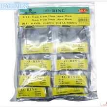 500 шт 0,9 мм 31 мм-40 мм большой размер уплотнительное кольцо резиновые уплотнительные шайбы чехол для часов задние прокладки