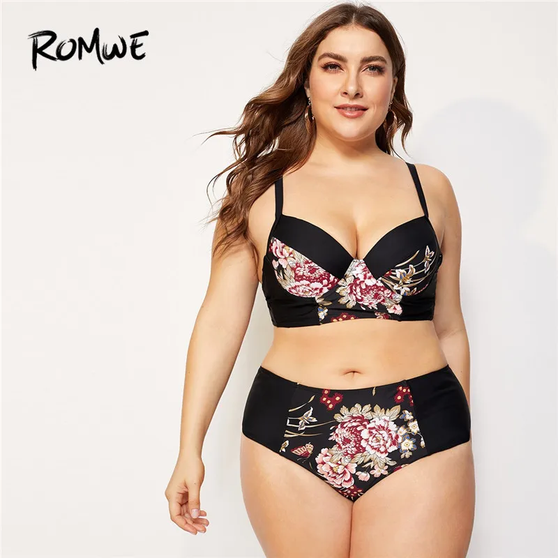romwe plus size swimwear